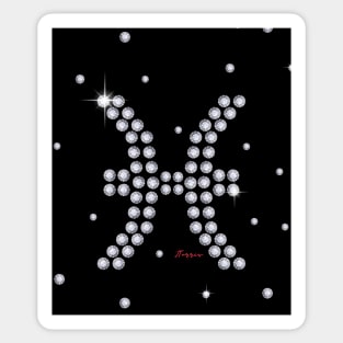 Pisces Diamonds Sticker